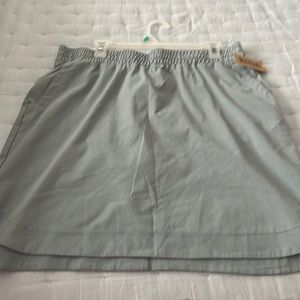 DULUTH TRADING Blue/Gray Skort size 16